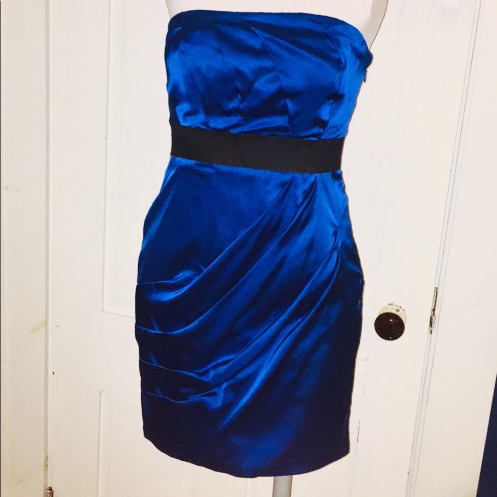 Blue Express strapless dress, size 2